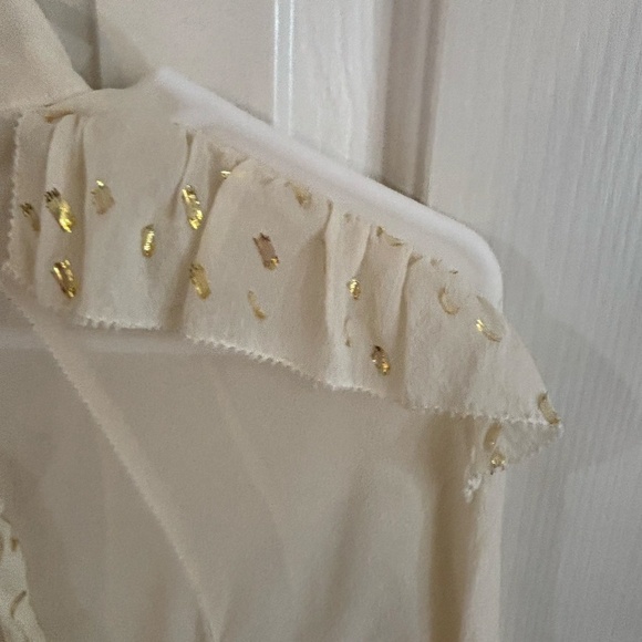 Wilfred Aritzia Le Fou sheer drop waist with gold specks nwt - Picture 5 of 5
